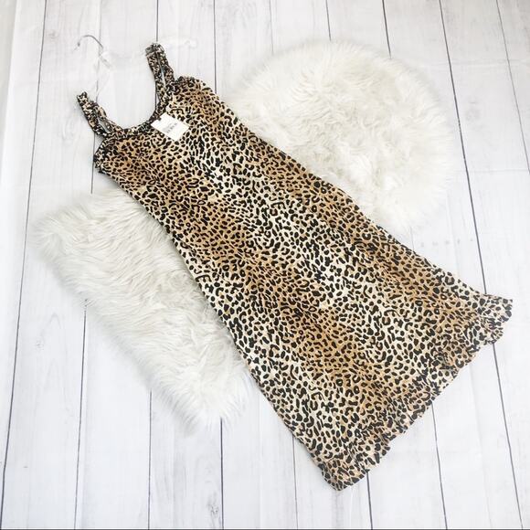 Faithful Women's Noemie Midi Dress in Le Cinq Sleeveless Animal‎ Print Sz 4 - Picture 3 of 6